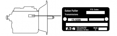 Mid range Eaton Fuller transmission model ID