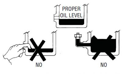 proper oil level in heavy duty engine